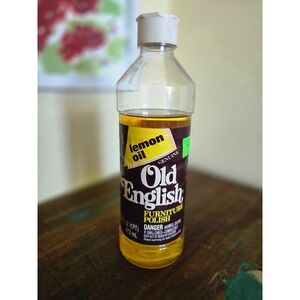 Vintage Old English Genuine Lemon Oil Furniture Polish Wood Conditioner USA
